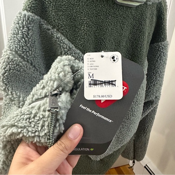 Free People x FP Movement Moon Dancer Fleece in Green Medium - Picture 5 of 9